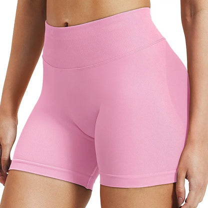 Seamless Scrunch Butt Gym Shorts – High-Stretch Yoga & Bike Shorts