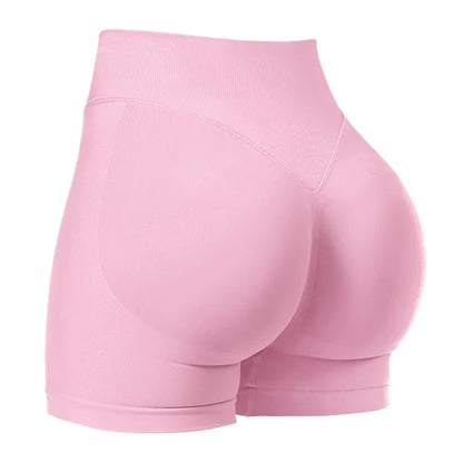 Seamless Scrunch Butt Gym Shorts – High-Stretch Yoga & Bike Shorts