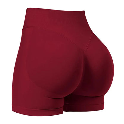 Seamless Scrunch Butt Gym Shorts – High-Stretch Yoga & Bike Shorts