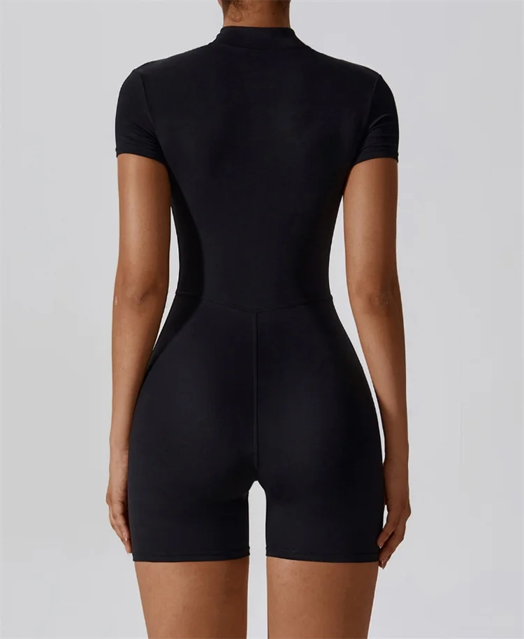 Half-Zip Active Yoga Jumpsuit