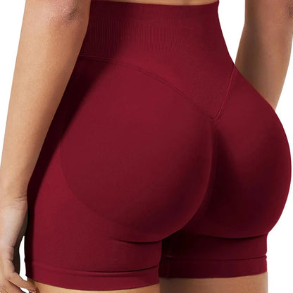 Seamless Scrunch Butt Gym Shorts – High-Stretch Yoga & Bike Shorts