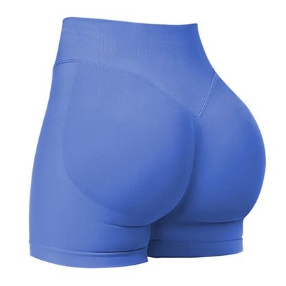 Seamless Scrunch Butt Gym Shorts – High-Stretch Yoga & Bike Shorts