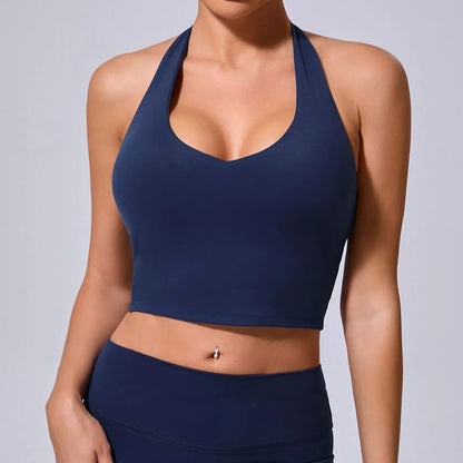 Backless Sports Top – Women's Quick-Dry Yoga & Workout Top
