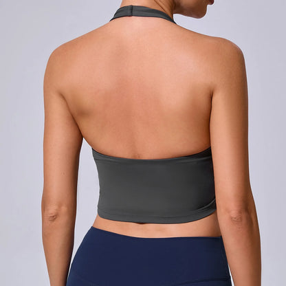 Backless Sports Top – Women's Quick-Dry Yoga & Workout Top