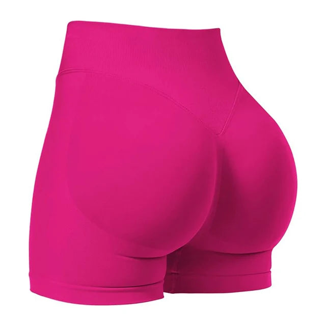 Seamless Scrunch Butt Gym Shorts – High-Stretch Yoga & Bike Shorts